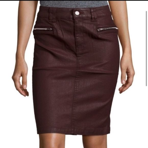 NWT 7 For Mankind coated skirt size 25 - Picture 2 of 12